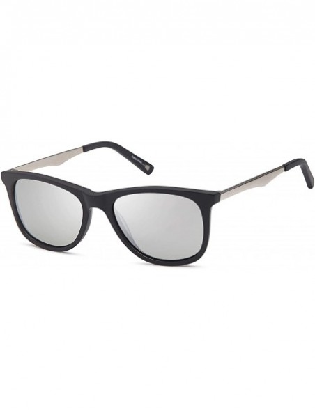 Oversized Women's Sunglasses -Polarized Lens -Round Plastic Oversized Style 610 - Black - CH18EDA4CDY $30.25