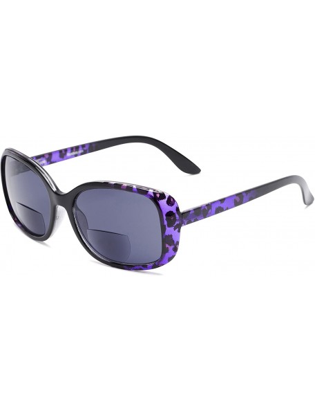 Square Readers.com Sun Reader The Cassia Bifocal Reading Sunglasses Plastic Square Style for Women - CW12IIBZ3JH $22.31