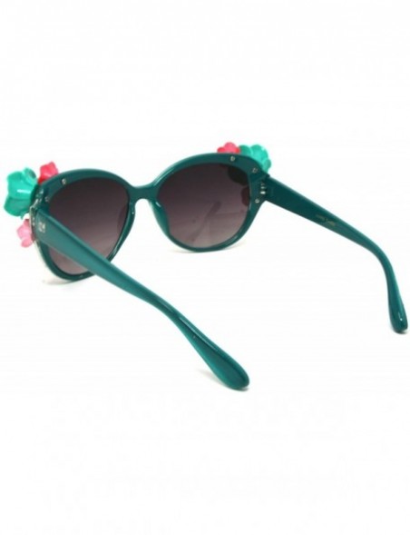 Butterfly Luxury Butterfly Lady Retro Party Beach Flowers wedding Sunglasses - CM18594YXES $17.42
