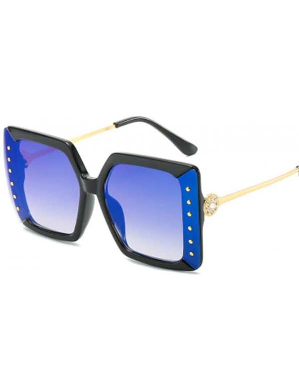 Sport Fashion Sunglasses Lady Diamond Large Box Sun Mirror - 1 - C0190O87L44 $35.42