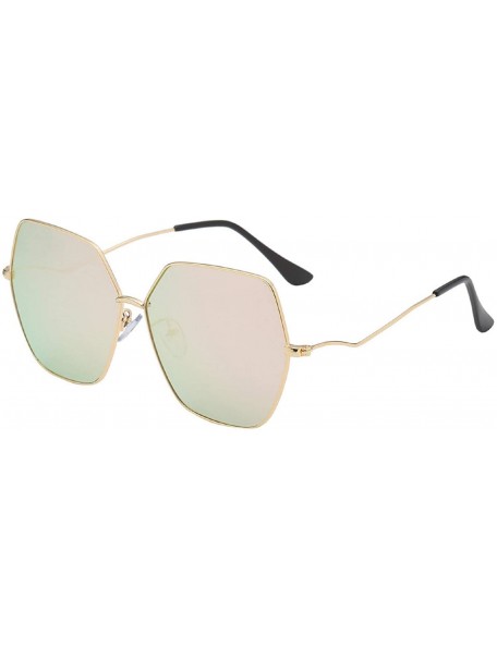 Rimless Women Trendy Fashion Square Metal Frame Sunglasses UV400 Sun Glasses Non Polarized Lens Shades - Green - CP18U67WSKG ...