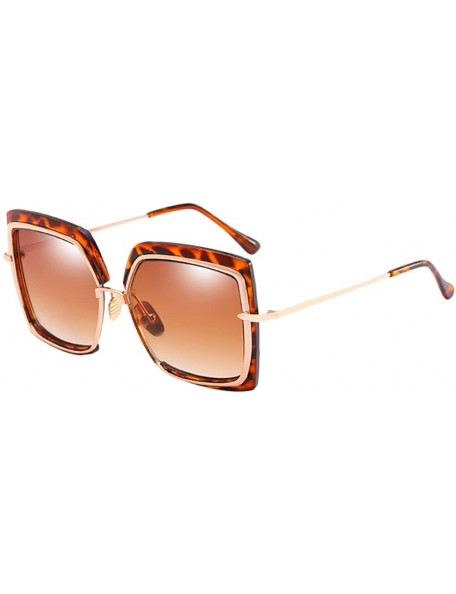 Sport Outdoor Large Oversized Driving Glasses Sunglasses Men Women Traveling - Brown - C718DLZS2ZM $34.35