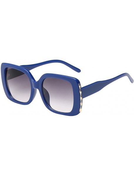 Goggle Sunglasses Multicolor Plastic Polarized Goggles Glasses Eyewear - Blue - CF18QOK868U $23.14