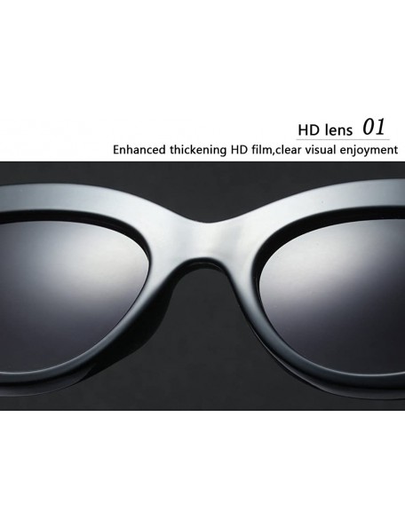 Wayfarer Fashion Star Same Style Cat Eye Frame Eyeglasses Ladies Womens Sunglasses - Brown - CL18G860XHX $10.56