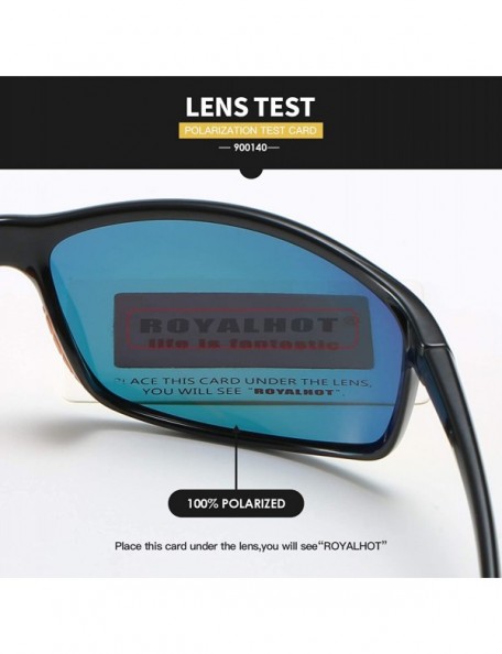 Sport Men Sport Sunglasses Baseball Polarized TR90 Frame Eyewear for Driving Fishing Golf UV400 Protection - CO193HROT7Y $11.55