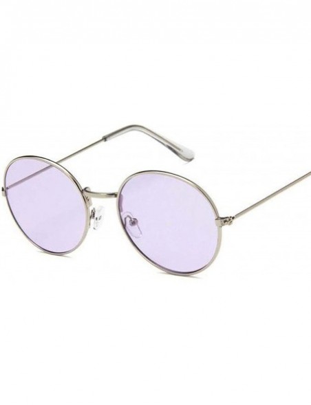 Rimless Round Sun Glasses Women Mirror Retro Ladies Luxury Small Sunglasses Brand Designer - Gold Red - CF198A59EG5 $35.12