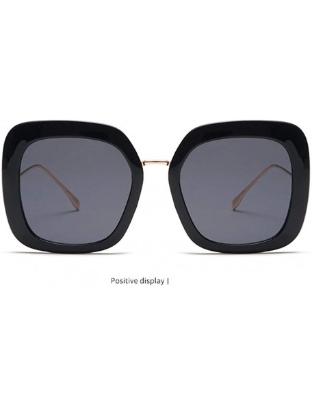 Oval Women Men Vintage Eye Sunglasses Retro Eyewear Plastic Sunglasses Fashion Radiation Protection - Black - C118UOI698Q $7.30