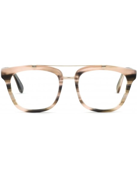 Oversized Womens Aviator Fashion Non-prescription Eyeglasses Frame - 17033- Incarnadine - CF18G3DKE26 $15.53