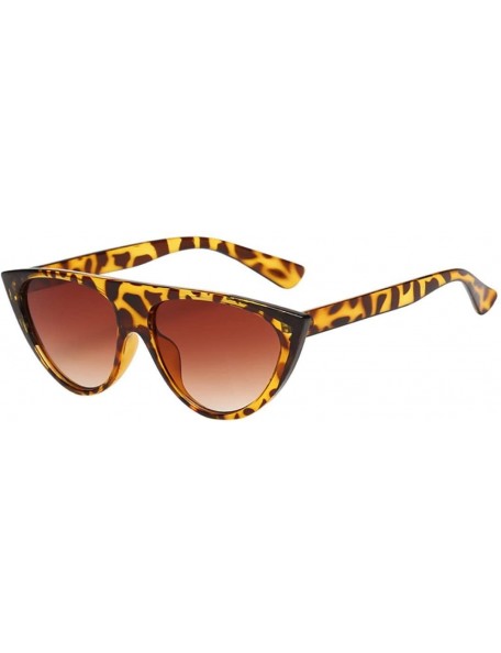 Aviator Cat Eye Sunglasses for Women - Retro Vintage Cat Eye Sunglasses Ladies Girls Eyewear (A) - A - CP18DST3MKH $18.19