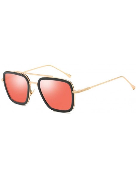 Semi-rimless Sunglasses Men Metal Square Man Sun Glasses - Tn2 - CT194OURM0N $19.60