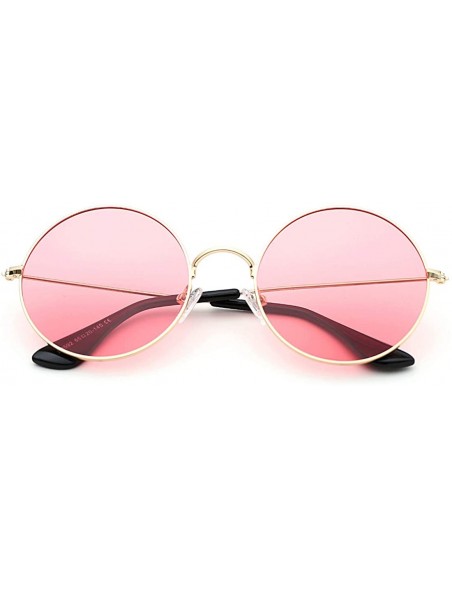 Round Oversized Retro Round Polarized Sunglasses for Women Circle Lens Large Frame 100% UV Protection - CZ194IW2XZC $9.99