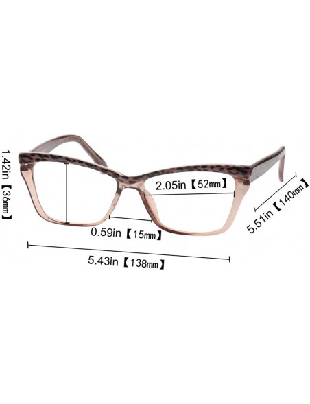 Cat Eye Womens Leopard Butterfly Reading Glasses Fashion Eye Glass Frame - Gray - CJ18IISLWL6 $11.55