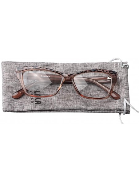 Cat Eye Womens Leopard Butterfly Reading Glasses Fashion Eye Glass Frame - Gray - CJ18IISLWL6 $11.55