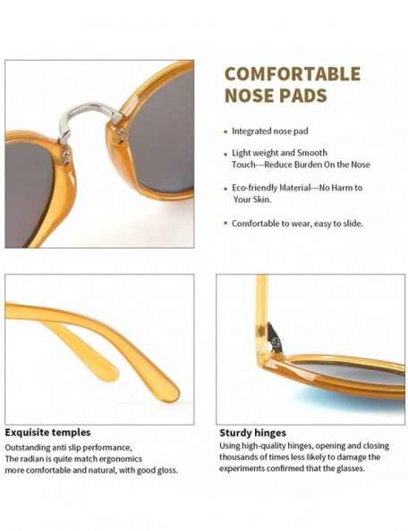 Sport Kids Sunglasses- Retro 80s Polarized Sunglasses for Children Boys and Girls - Caramel-no.2 - CL18568CMWY $25.23