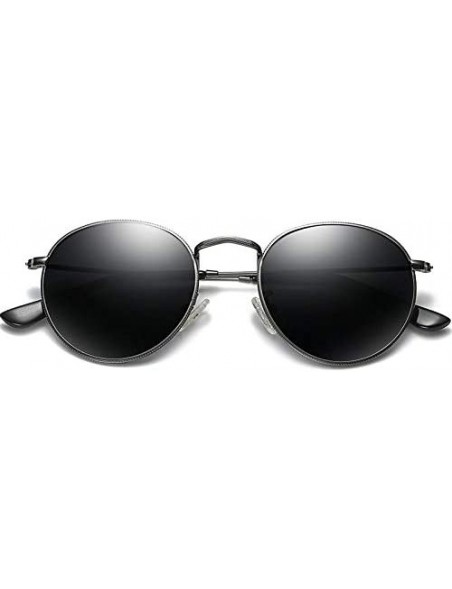 Round Sunglasses Mirror Classic Glasses Driving - Goldpink - CM198MOIRQA $13.77