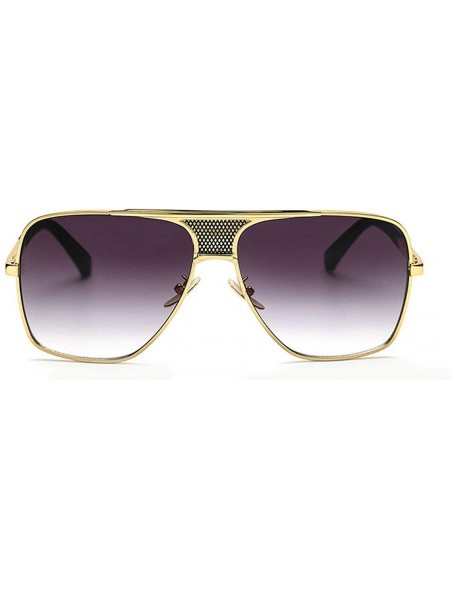 Rectangular Fashion Lady Sunglasses Square Brand Designer Retro Mens Goggle UV400 - C6 - C118RDSANWC $15.77