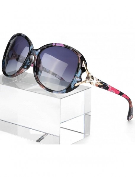 Oval Classic Oversized Sunglasses for Women Polarized 100% UV400 Protection Lenses Ladies Fashion Retro HD Sun Glasses - CU18...