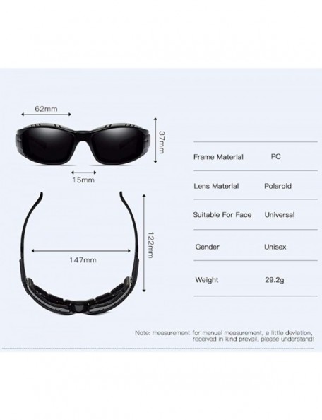 Aviator Men's Outdoor Sports Polarized Sunglasses Riding Polarized Sunglasses - B - CU18QCANMT6 $33.02