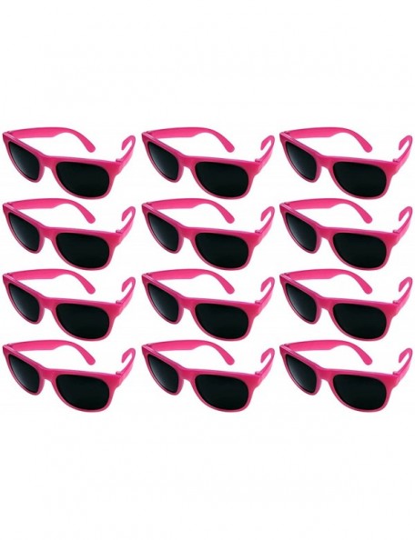 Sport 12 Pack Fun Party Color Changing Sunglasses UV Protective Lens 5402D - Milk-pink - CF18E08NEIH $14.06