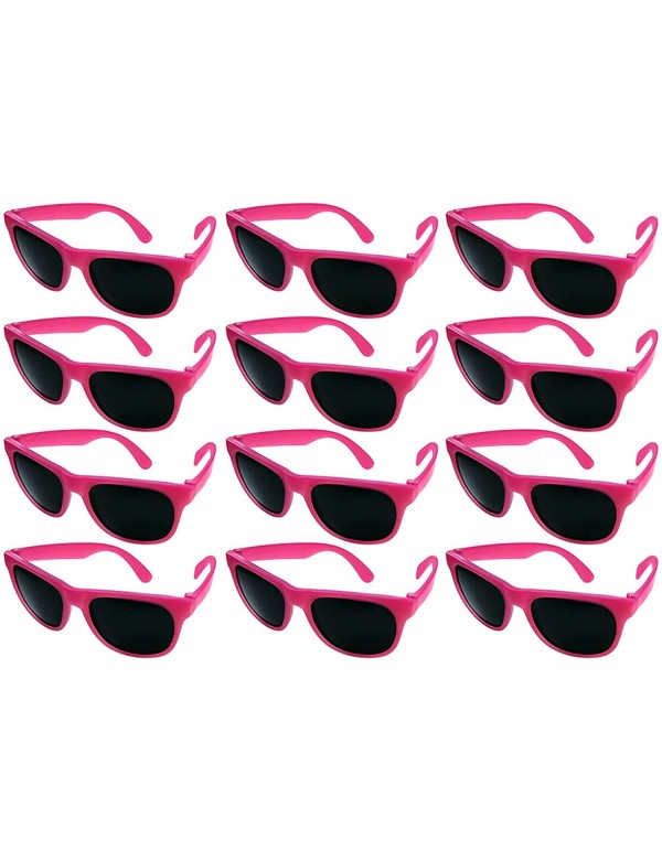 Sport 12 Pack Fun Party Color Changing Sunglasses UV Protective Lens 5402D - Milk-pink - CF18E08NEIH $14.06