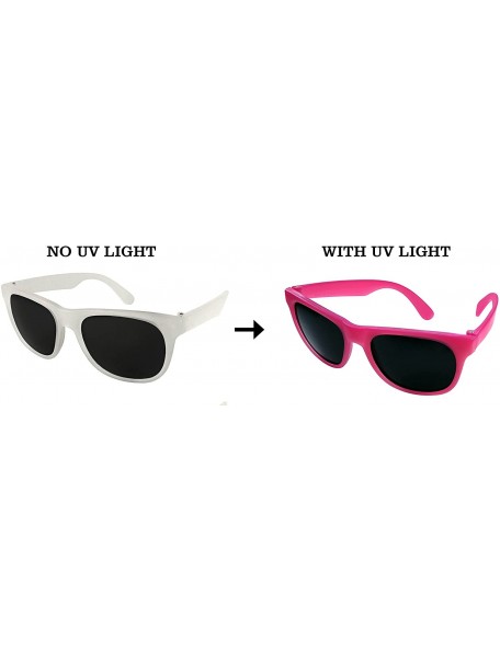 Sport 12 Pack Fun Party Color Changing Sunglasses UV Protective Lens 5402D - Milk-pink - CF18E08NEIH $14.06