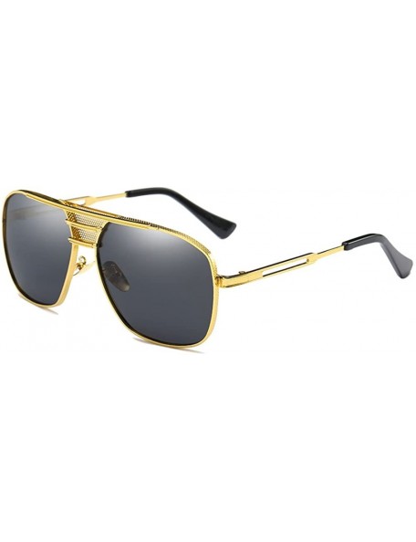 Square Fashion Oversized Polarized Sunglasses Square - 1 - CD19548I3D9 $13.68