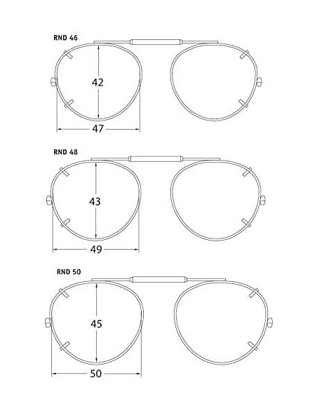 Round Visionaries Polarized Clip on Sunglasses - Round - Bronze Frame - 47 x 42 Eye - CL12MA21IKG $41.21