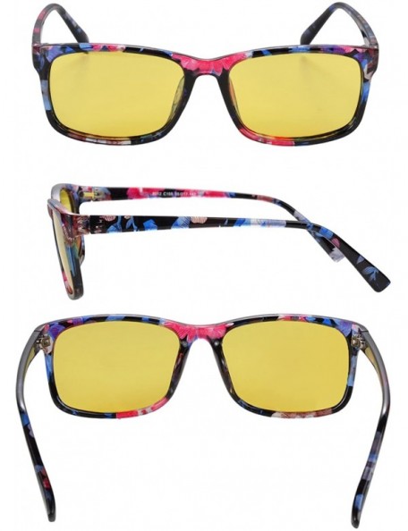 Round Night Driving Glasses Anti-glare Eyewear Square Polarized HD night vision Sunglasses For Women&Men Stylish - CM18DU4IY8...