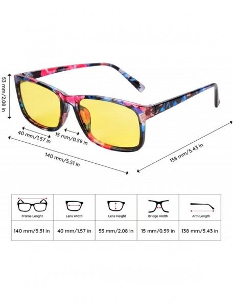 Round Night Driving Glasses Anti-glare Eyewear Square Polarized HD night vision Sunglasses For Women&Men Stylish - CM18DU4IY8...