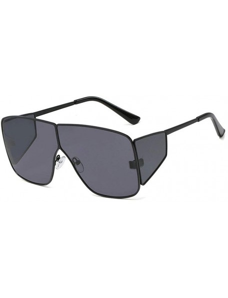 Oversized Fashion Sunglasses Luxury Oversized Glasses - Black - CY18YK2E5QI $16.84