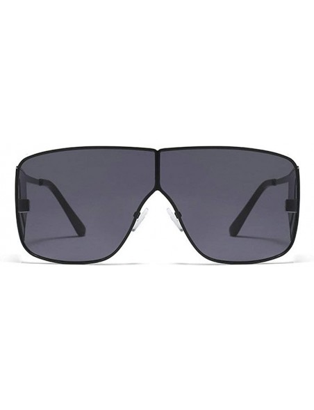 Oversized Fashion Sunglasses Luxury Oversized Glasses - Black - CY18YK2E5QI $16.84