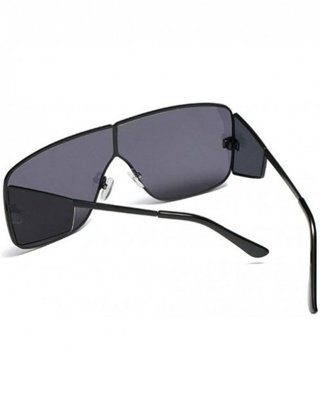 Oversized Fashion Sunglasses Luxury Oversized Glasses - Black - CY18YK2E5QI $16.84