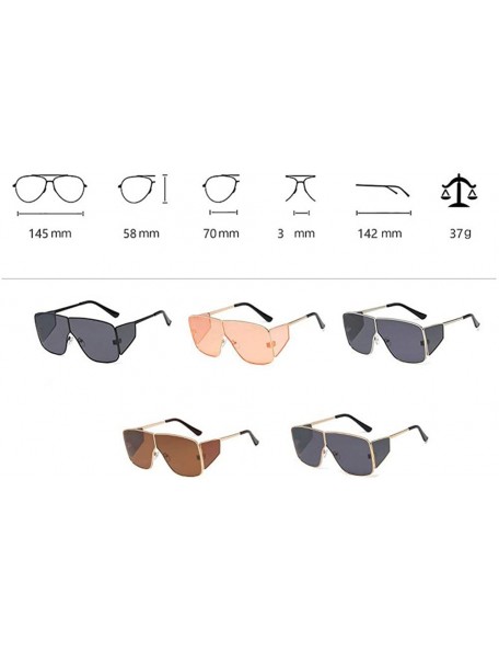 Oversized Fashion Sunglasses Luxury Oversized Glasses - Black - CY18YK2E5QI $16.84