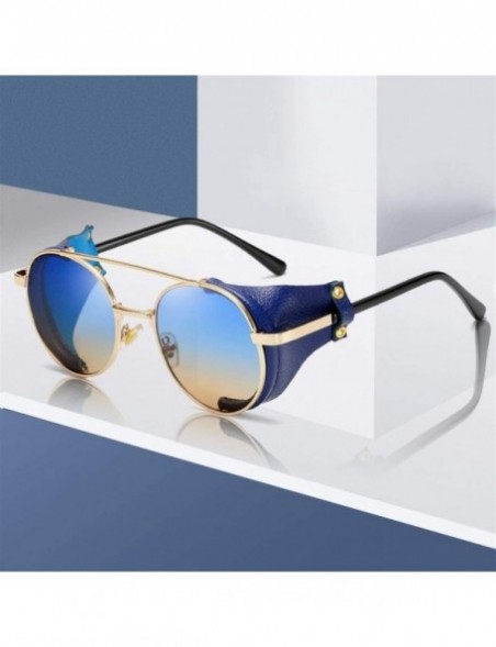 Square Fashion Steampunk Sunglasses Brand Designer Women Men Vintage Round Sun Glasses Luxury Sunglass UV400 Eyewear - 5 - C5...