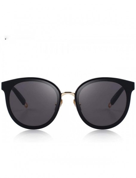 Cat Eye DESIGN Women Classic Fashion Cat Eye Sunglasses 100% UV Protection C01 Black - C06 Silver - CC18XDWO42I $12.31