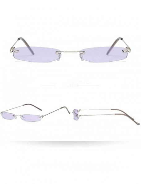 Oval Small Oval Frame Sunglasses - GorNorriss Vintage Small Sunglasses Retro Eyewear Fashion for Women Men - CA18QGXIHE6 $7.90