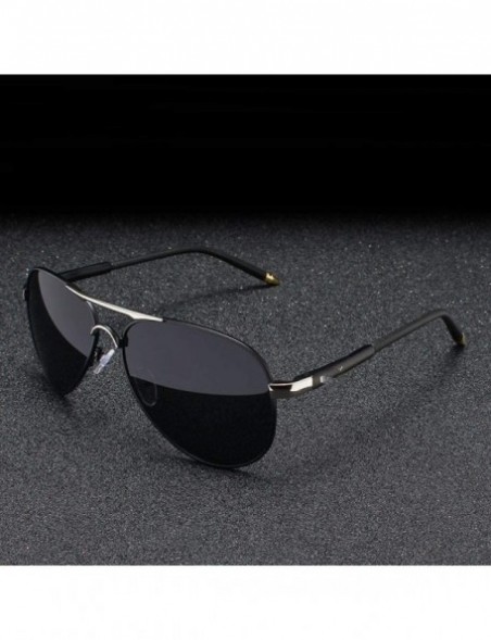 Goggle Fashion Pilot Polarized Sunglasses Classic Round Leg Goggles Y7492 C1 BOX - Y7492 C2 Box - CR18XDW6L0G $15.43