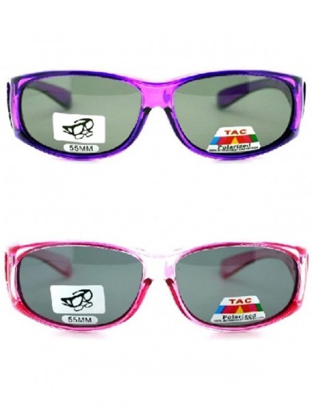 Goggle 2 Extra Small Polarized Fit Over Sunglasses Wear Over Eyeglasses - Pink / Purple - C812LMD5GE5 $49.72