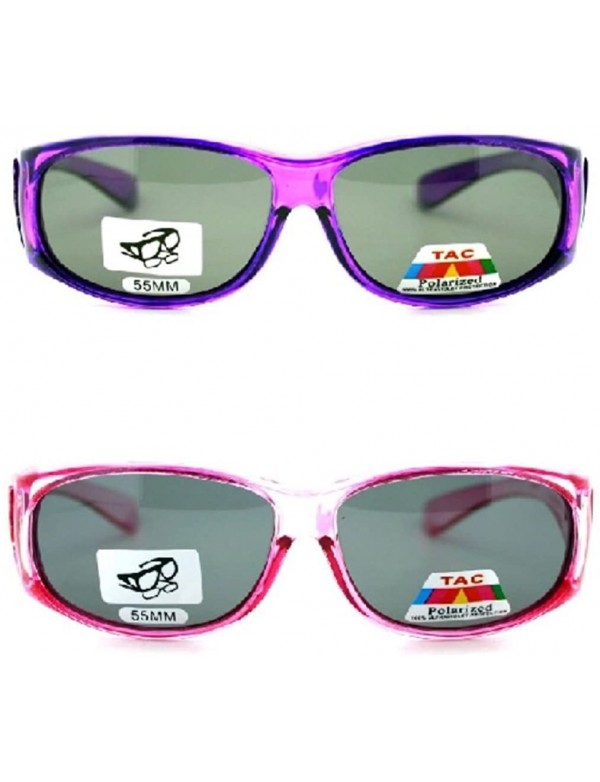 Goggle 2 Extra Small Polarized Fit Over Sunglasses Wear Over Eyeglasses - Pink / Purple - C812LMD5GE5 $20.23