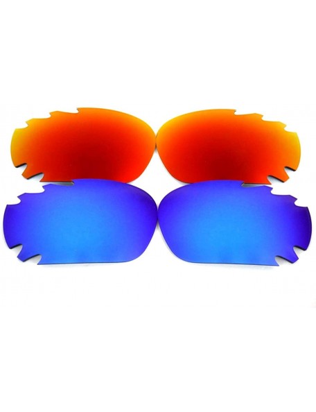 Oversized Replacement Lenses For Oakley Jawbone Blue&Red Color Polarized 2 Pairs 100% UVAB - Blue&red - CO128BPL3X5 $14.30