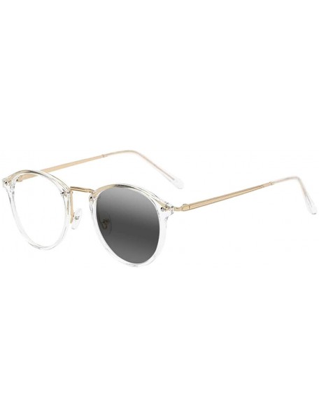 Oval Bifoca Reading Glasses Men Women Oval Nerd Geek Photochromic Anti-UV Reader - Transparent - C4198D28473 $26.47
