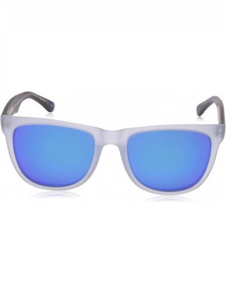 Square Life is Good Unisex-Adult Andes Polarized Square Sunglasses - Matte Crystal Blue - C218RLAZ8TM $33.12