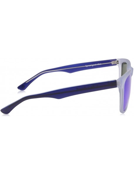 Square Life is Good Unisex-Adult Andes Polarized Square Sunglasses - Matte Crystal Blue - C218RLAZ8TM $33.12