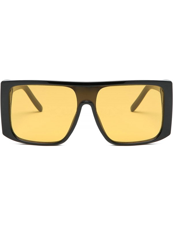 Sport Polarized Sunglasses Running Baseball Sunglasse - Black/Yellow - C218UKY28OX $46.01