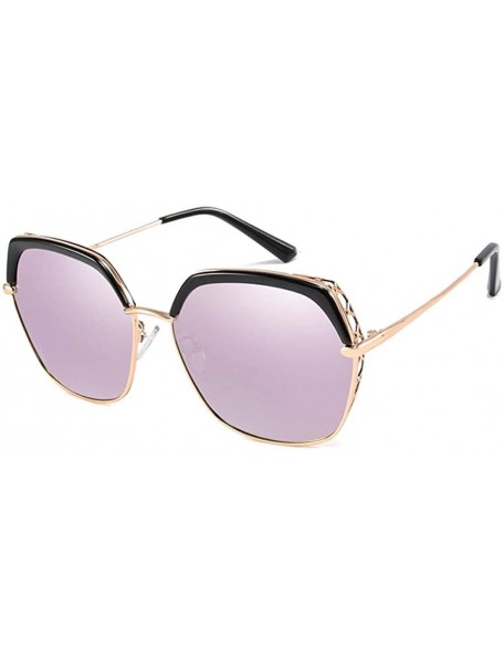 Rimless Color Film Polarized Sunglasses Personality Glasses Fashion Tide Sunglasses Retro Driver Mirror - CY18X9YXUTL $45.03