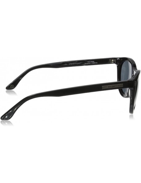 Sport Classic Key Hole HRG1018 C3 Polarized Round Sunglasses - Metallic Black - CU11OCMWTOT $22.04