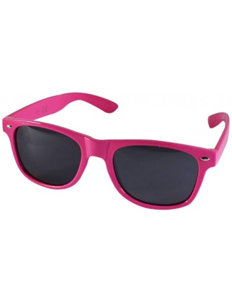 Wayfarer Sunglasses Nerd Glasses Tinted Monochrome Unisex Colorful Mirrored UV 400 Wayfarer Orange - C811K1CF12B $11.93