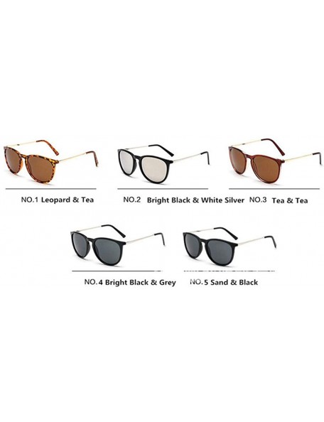 Round Round Sunglasses Women Men Sun Glasses for Women Mirror Sunglasses - N0-5 - C718WZSU9YK $27.24