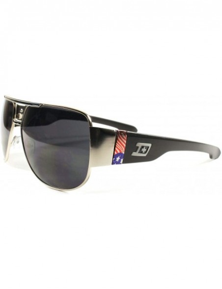 Square Classic Elegant Slick Oversized Mens Womens Swag Square Sunglasses - Silver - C218XD56Q63 $8.30