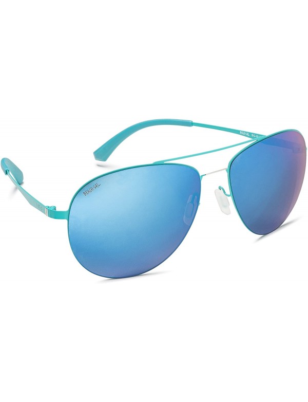 Aviator Women's Sunglasses - Designer Aviator Style - Lightweight - Comfortable - Blue Curacao - CV12NV3GHBP $39.44